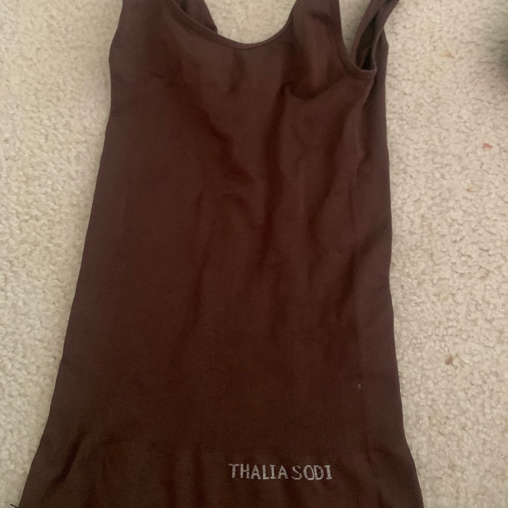 Thalia Sodi Brown Tank Top